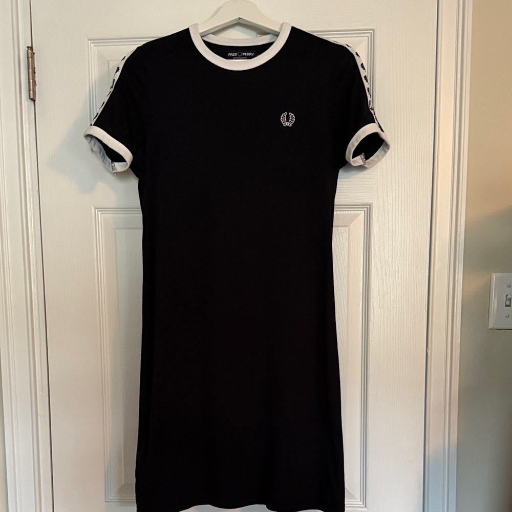 Fred Perry Black and White Mini Dress